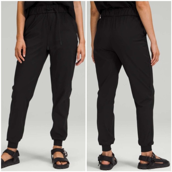 Lululemon Stretch High-Rise Jogger Size 4 Black W5DQDS - Picture 1 of 12